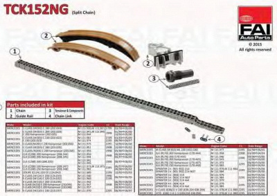 FAI AUTOPARTS tck152ng -  Комплект цели привода распредвала